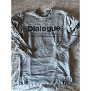 nununu Gray Dialogue Sweatshirt